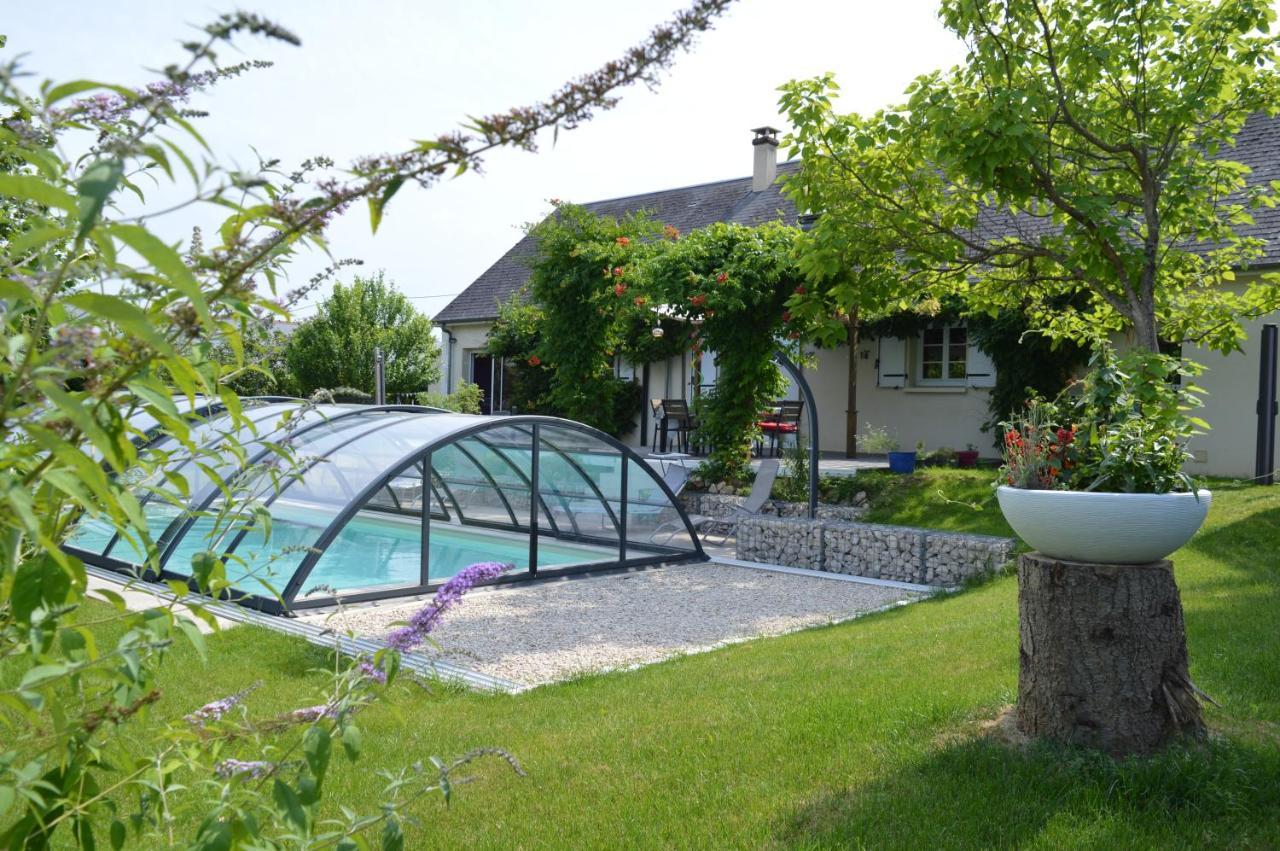 Au Coeur Du Bien-Etre, Chalet Avec Piscine Chauffee Et Couverte, Spa, Sauna, Massages Monteaux Exterior photo